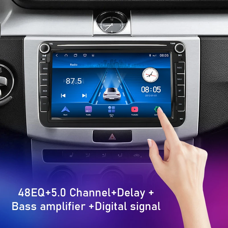 Android Car Radio Carplay For Volkswagen Passat b6 b7 golf 5 6 Polo Jetta Skoda Autoradio Multimedia Player GPS WiFi BT 5.0 RDS