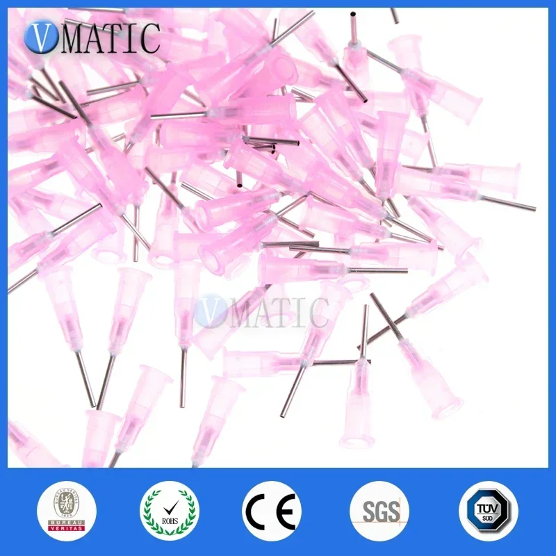 Industrial 18G Dispensing Tips 100-Pack ▶ 1.27mm Stainless Steel Nozzles（Crafting & Precision）