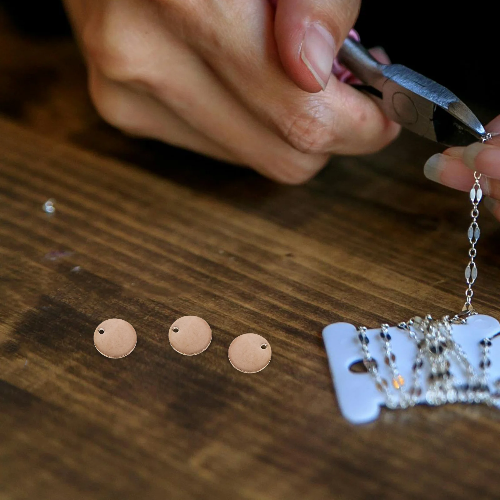 

20 Pcs Stainless Steel Pendant Stmaping Blanks Tags Commemorate Aluminum Stamping