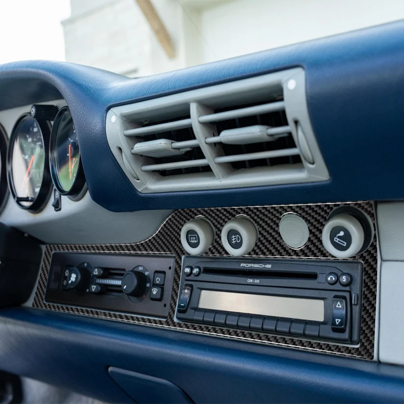 

Carbon Fiber Car Interior Dashboard Gear Shift Handbrake Bezel Panel Trim Sticker For 1989-1997 Porsche 911 Styling Accessories