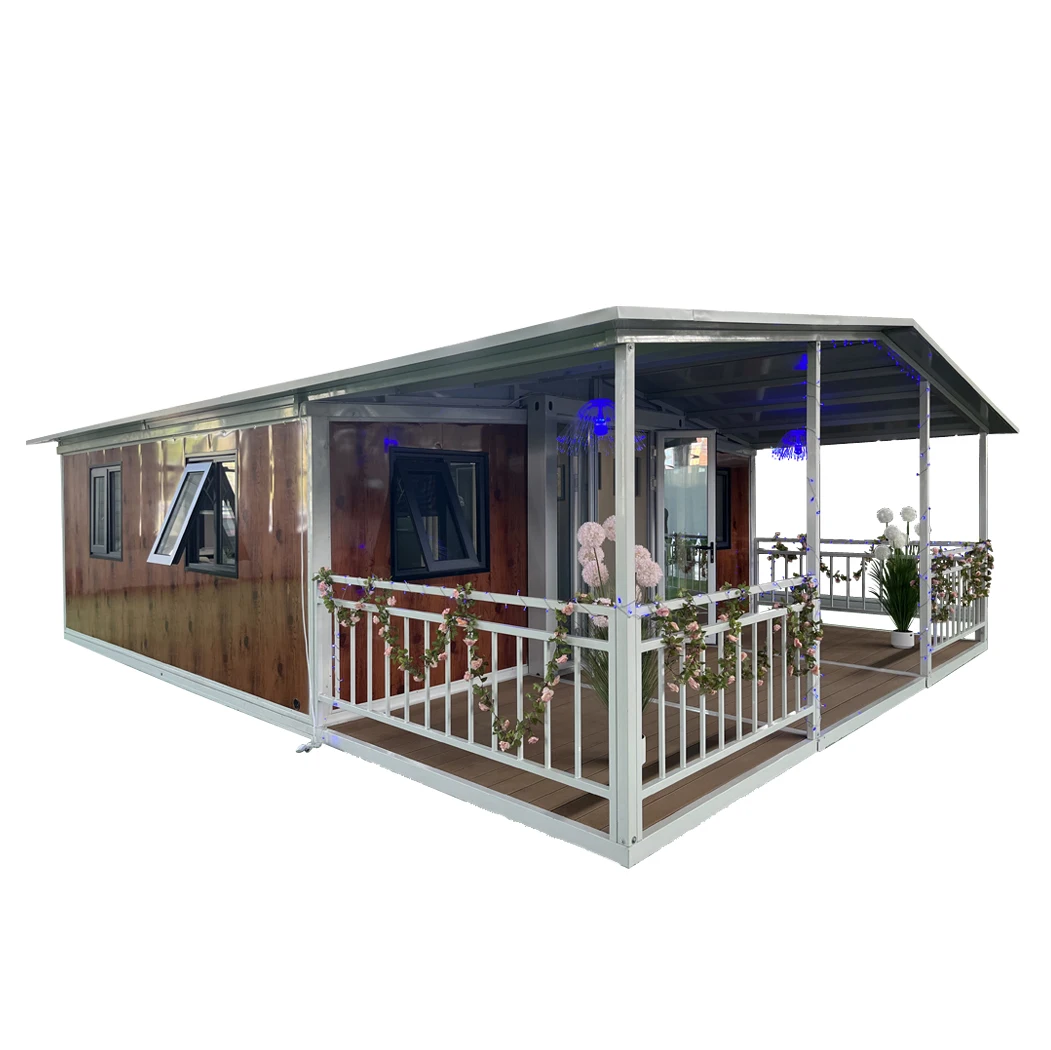 Light Steel Frame Expandable Container House Camouflage Prefab room for Sale