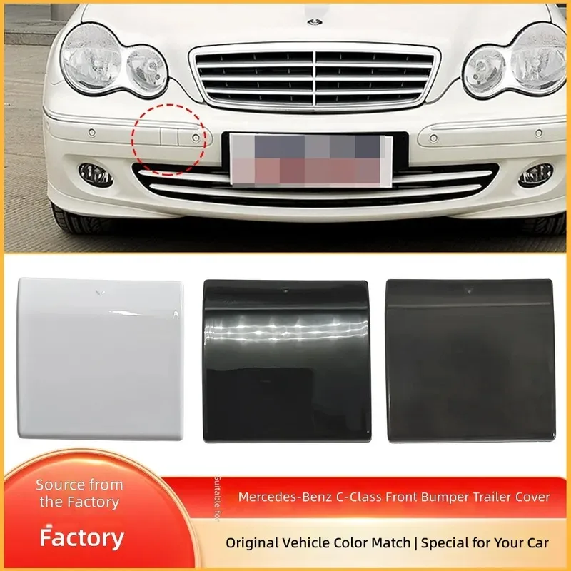 for Mercedes Benz C Class W203 Front Bumper Tow Hook Cover Trailer Eye Cap Plug 2038850026