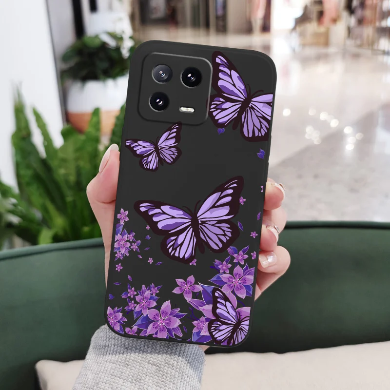 حالمة فراشة جراب هاتف ل Xiaomi 17 15 15T 14 14T 13 13T 12 12 12X 12T 12S Mi 11 11T 10 10T Pro Max Lite غطاء سيليكون