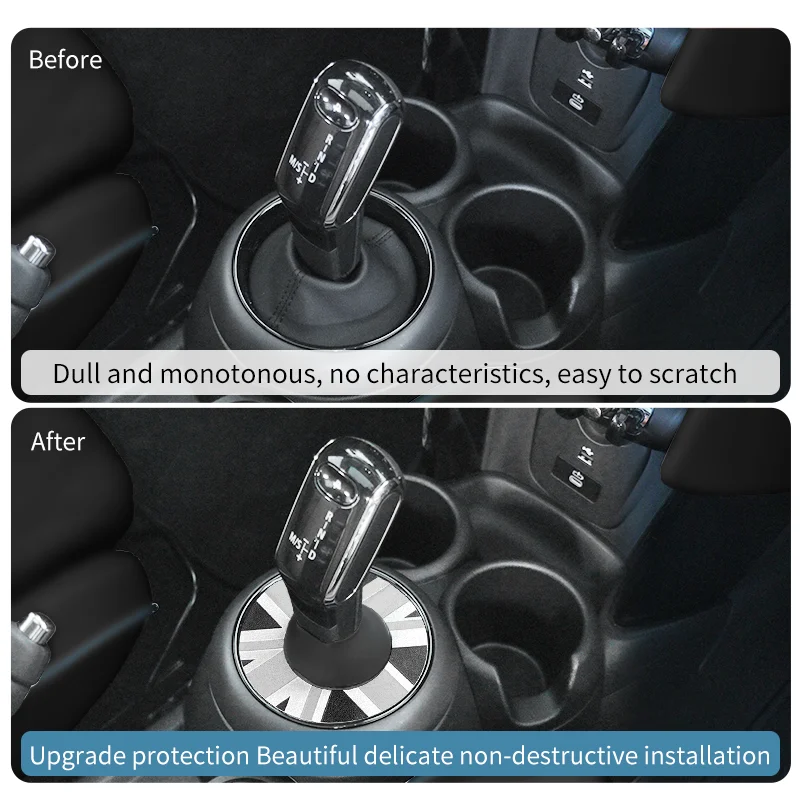 For Mini Cooper F56 F60 F54 F55 Clubman Countryman Gear Shift Lever Dust Proof Cover Car Protective Cover Decorative Accessories 5