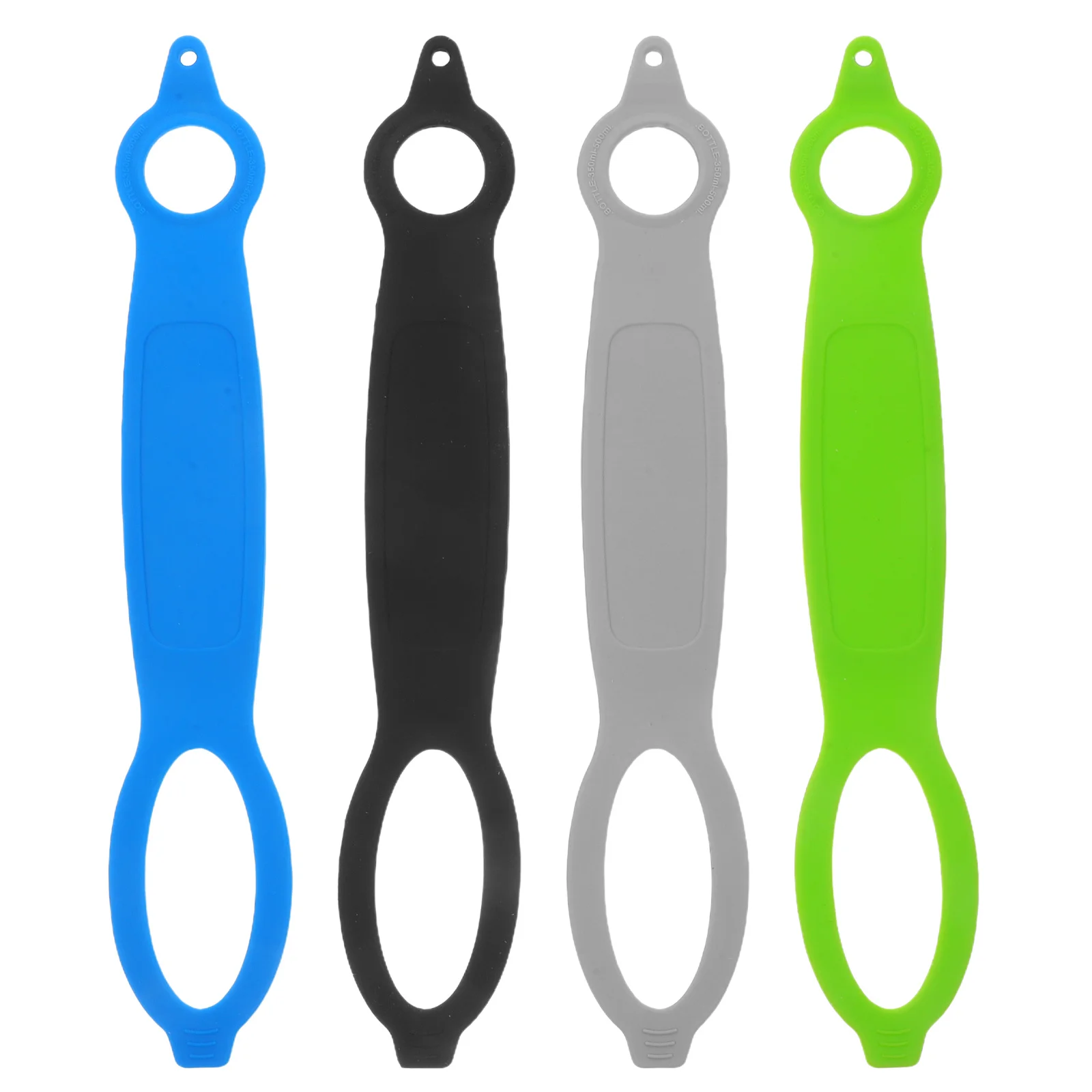 

4pcs Water Bottle Grip Holder For Sports Bike Gym Jogging Outdoor Use Adjustable Handheld Ring Green Blue Black