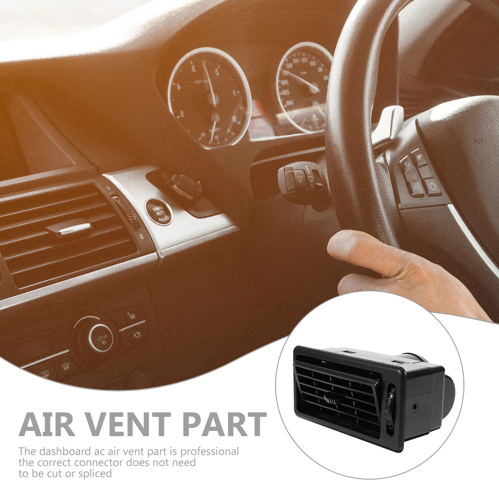 Dashboard Air Conditioner Outlet for Car Interior ABS Material Stable Installation Defrost Vent Cover Conditioning Vent