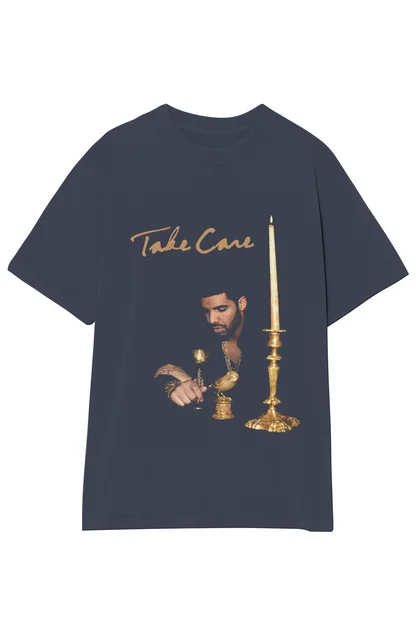 Drake Take Care Tee Y2k Fashion Streetwear Vintage Casual Print T Shirts Daily Wear O Neck Short Sleeve Fans Gift Unisex
