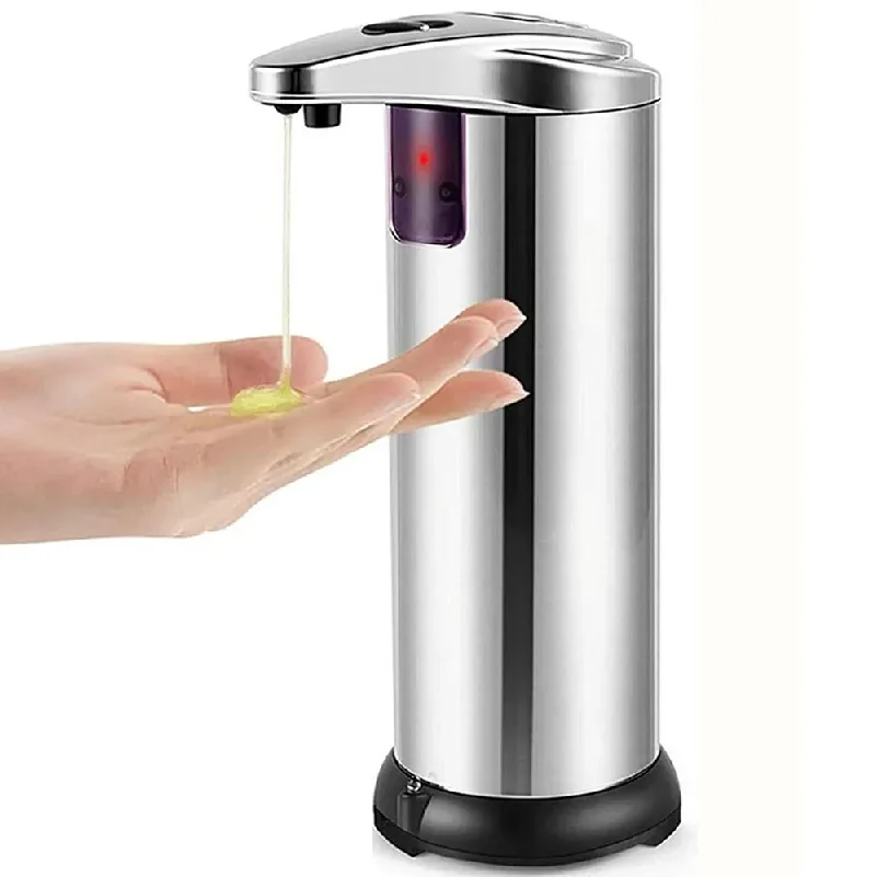 

Smart Induction Soap Dispenser Stainless Steel Automatic Intelligent Liquid Soaps Container Large Foam Soaper For Bathroom