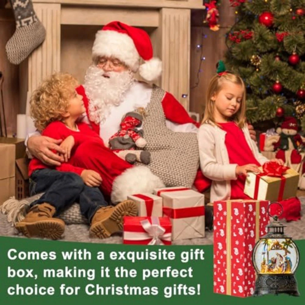 Jesus Descent Crystal Ball Elegant Crystal Ball Festival Decoration Gift Christmas Eve Music Water Lantern Decorative Balls