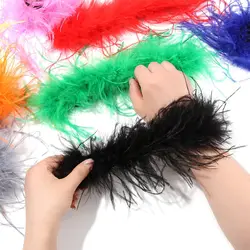 Women's Fur Feather Slap Bracelets Feather Cuff Hair Accessories Anklet Bracelet Feather Wristband Slaps on Cuff Sleeves