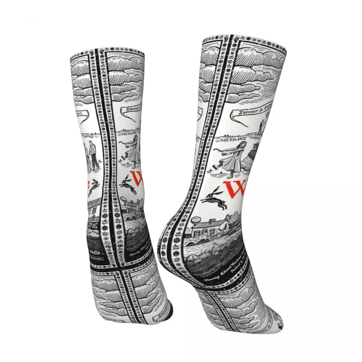 Crazy compression Impressive Sock for Men Vintage The Wicker man Quality Pattern Crew Sock Novelty