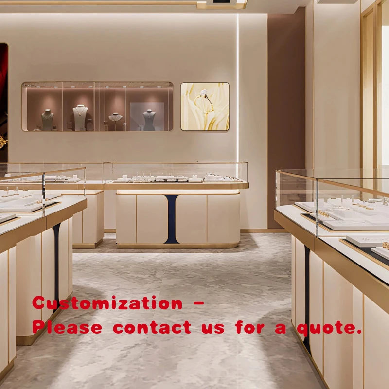 custom.Spacious Multi-Tier Jewelry Display Cabinet LED Lighting Heavy Duty Construction Customizable Dimensions Maximum Expo