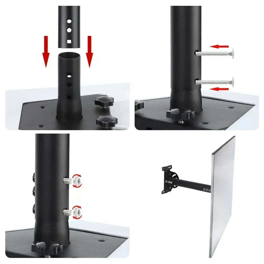 Pole Adapter Kit For Starlink Gen 3 Satellite Receiver Bracket Wall Mount Adjustable Stainless Steel Frame Roof Mount Accessory