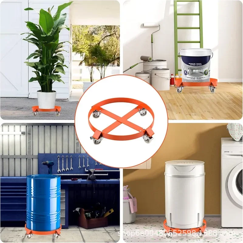 Heavy Duty Manual Oil Drum Trolley Steel Barrel Handler Industrial Warehouse Logistics Cart Movable Lifting Dolly for 55