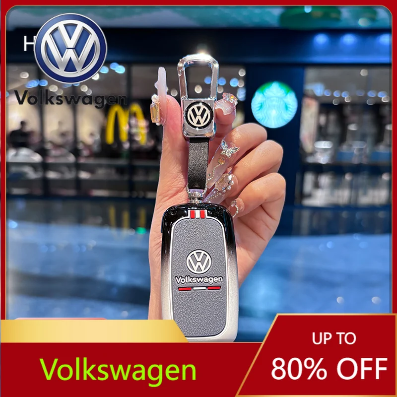 

For VOLKSWAGEN VW Zinc Alloy Car Smart Remote Key Case Cover For VW Polo Golf Passat Tiguan Beetle Caddy T5 Up Eos Octavia Seat
