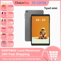 N-one Npad Mini Android 14 OS Tablet 8-inch 1280*800 IPS Screen 4GB+8GB Expansion RAM 64GB ROM WiFi 6 Bluetooth 5.2 Type-C  2025