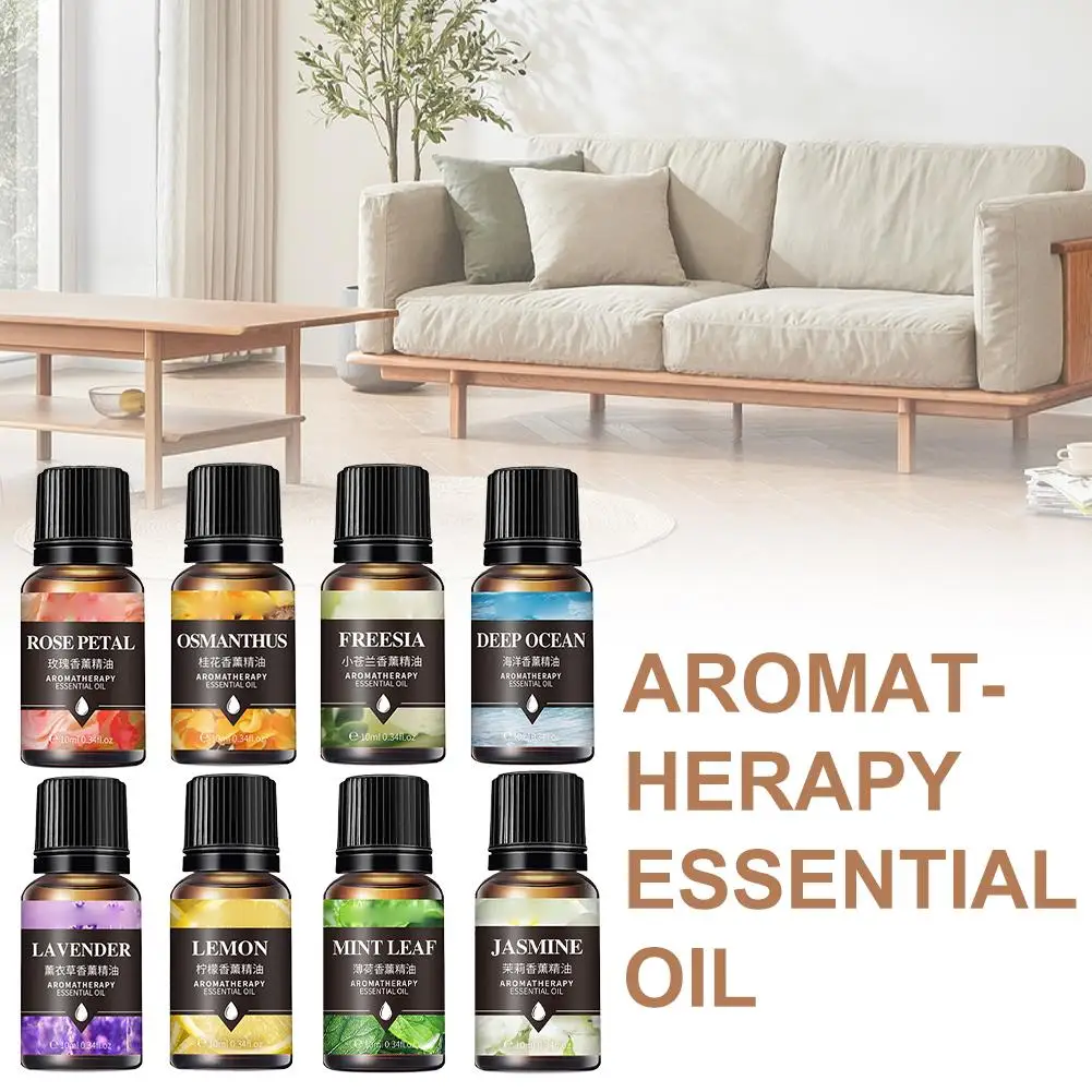 10ml Pure Natural Plant Essential Oil for Water Solubility Plaster Diffuser Humidifier Aromath Oil DIY Candle Soap Accessories