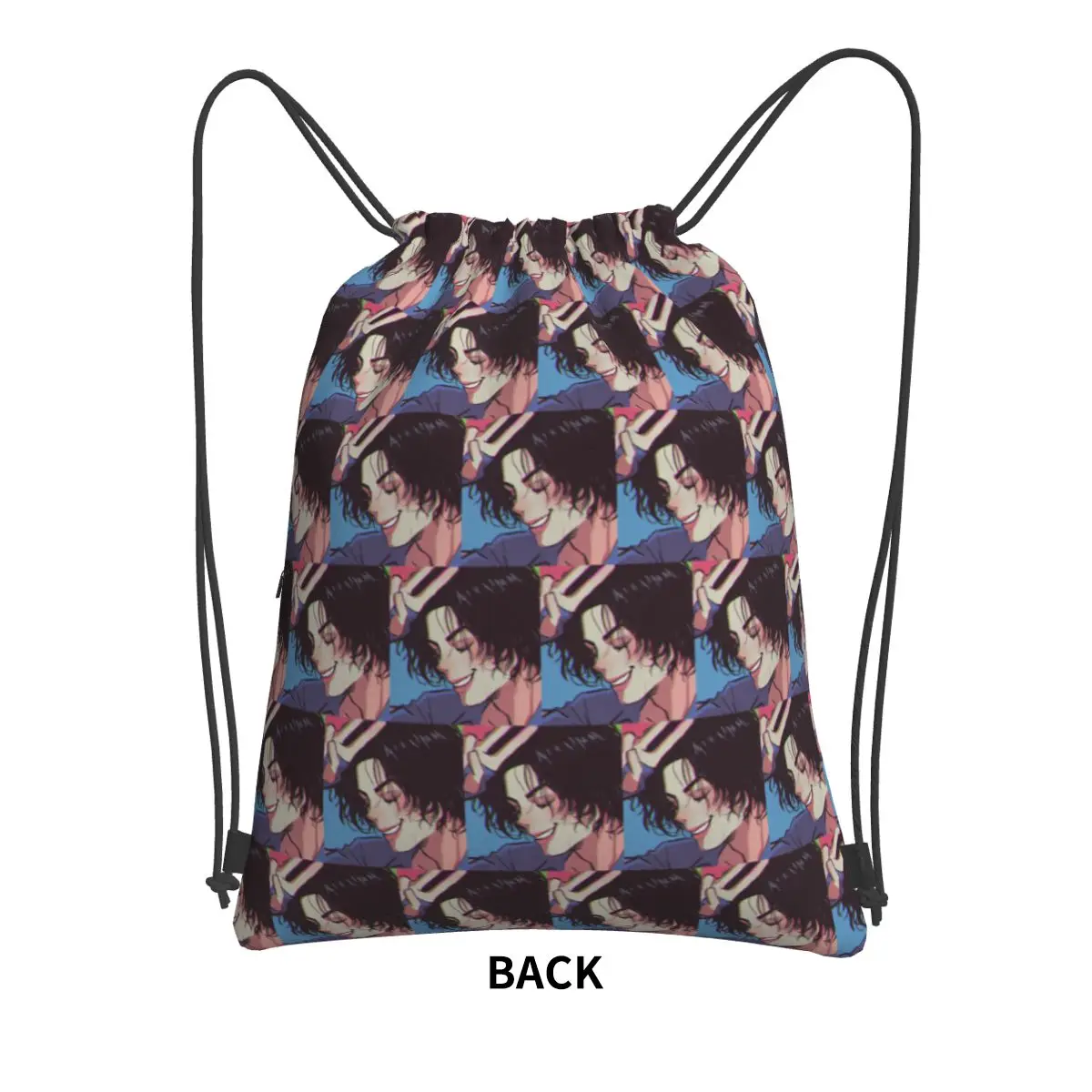 The King Of Pop Michael Jackson Backpacks Portable Drawstring Bags Sports Bag Book Bags for Travel Students