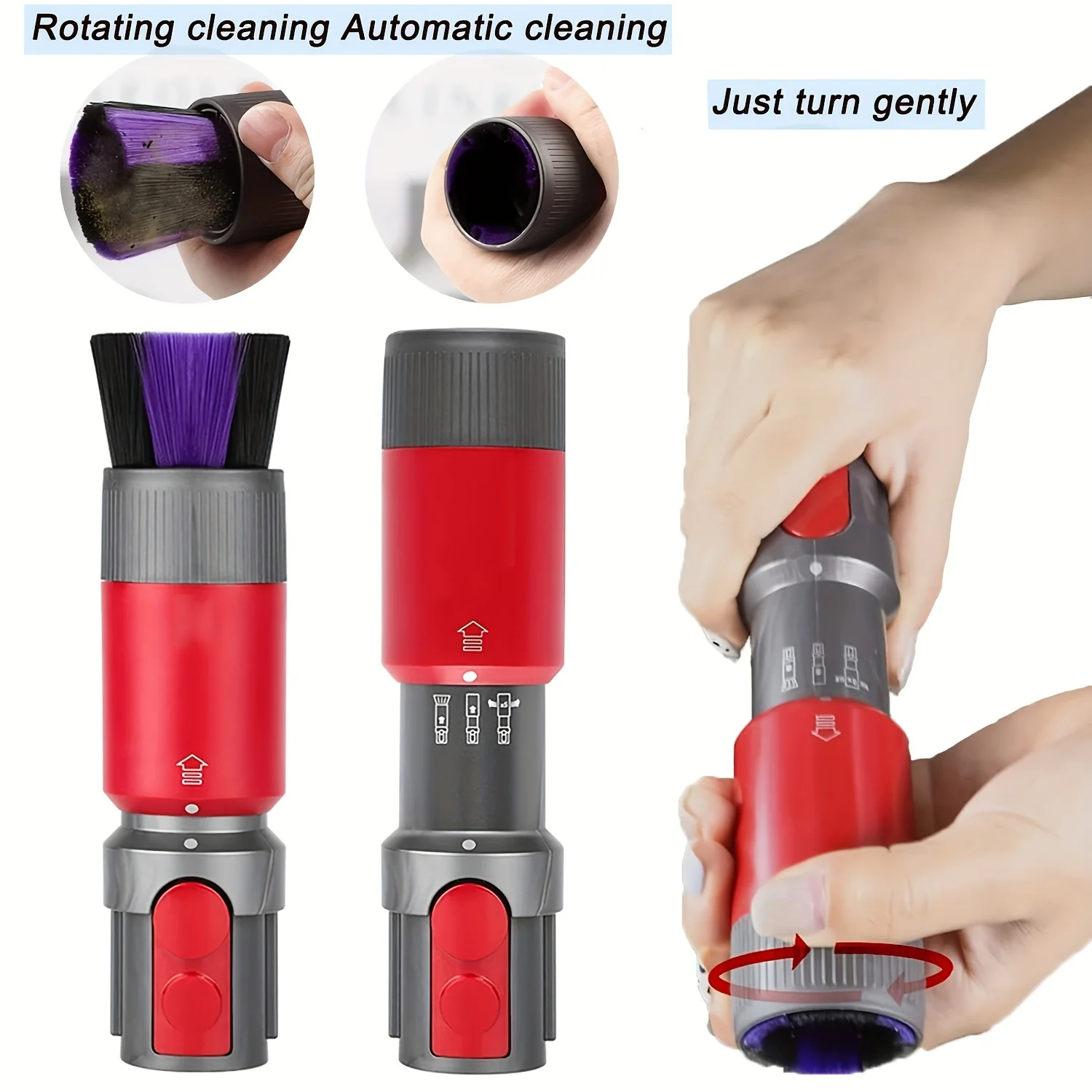 فرشاة غبار بدون خدوش لدايسون V15، V11، V10، V8، V7، لطيفة على الأسطح، فعالة على الغبار والحطام،