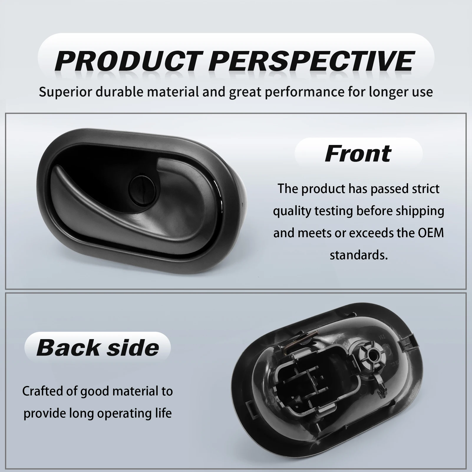 1pair Interior Door Handles for Dacia Clio 3 (2010) Kangoo Master 3 Megane  Scenic2 Twingo 2 Duster Logan Sandero 8200028487 - view 5