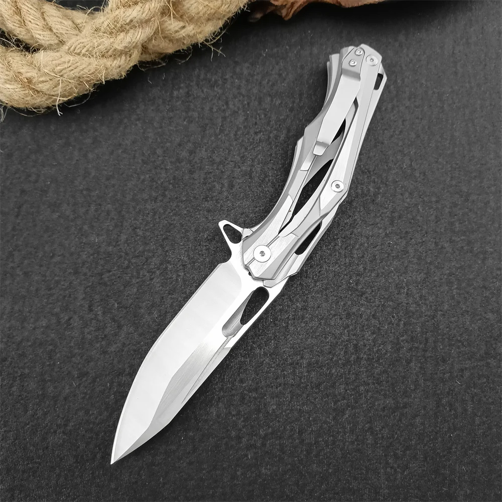 High Hardness Pocket Knife Utility Folding Knife D2 Blade 420 Steel Handle Hunting Tactical Knife Camping Sharp EDC Multitool