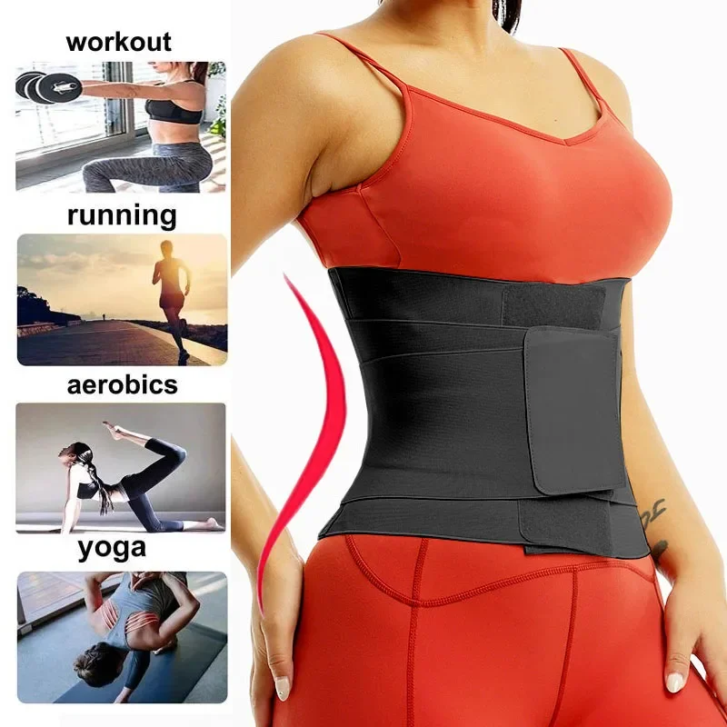 Hot Body Modeling Belt Waist Trainer Tummy Trimmer Sheath Girdles Workout Weight Loss Strap Corset Waist Cincher Wrap Shapewear