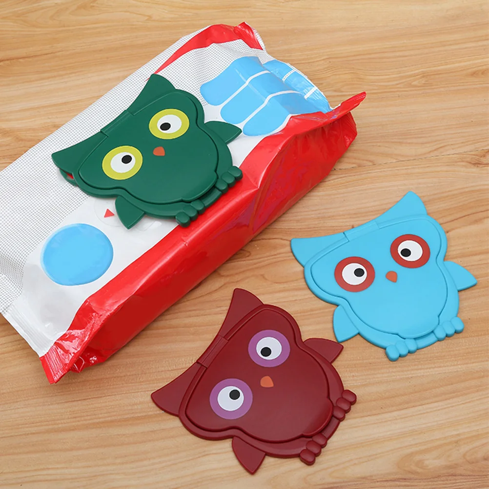 2 قطعة غطاء غطاء مبلل الكرتون البومة على شكل أغطية الأنسجة قابلة لإعادة الاستخدام للحماية مناديل الاحتفاظ بالرطوبة غرفة نوم الحمام ديكور الأنسجة