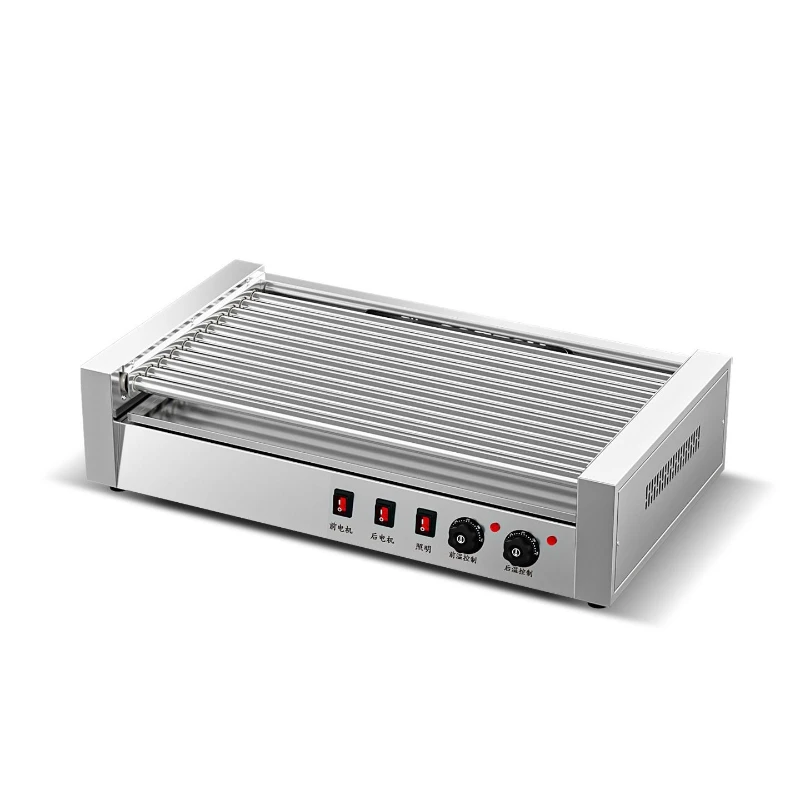 Commercial large hot dog machine, fully automatic sausage grill, stall extended desktop