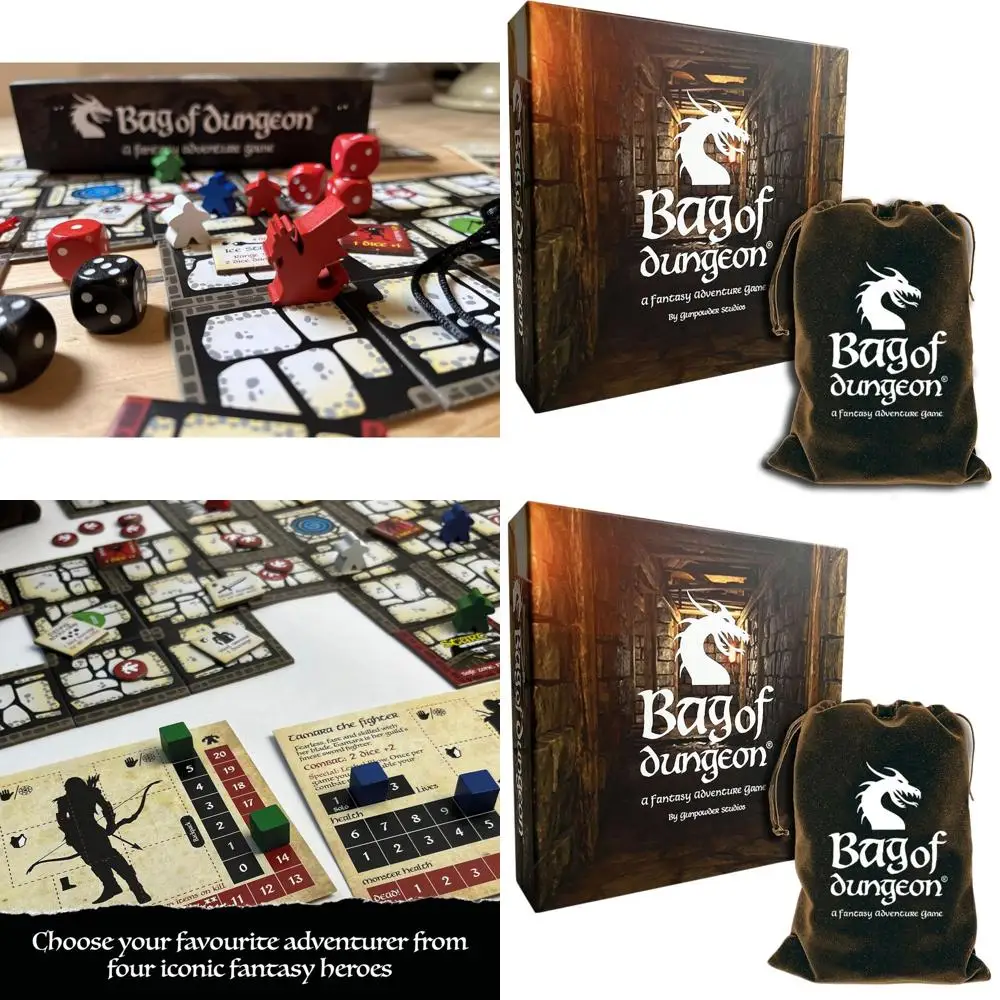 

Dungeon Adventure Game: Portable RPG for Families & RPG Enthusiasts | 1-4 Players, Age 7+ | Classic Crawler with Infinite Replay