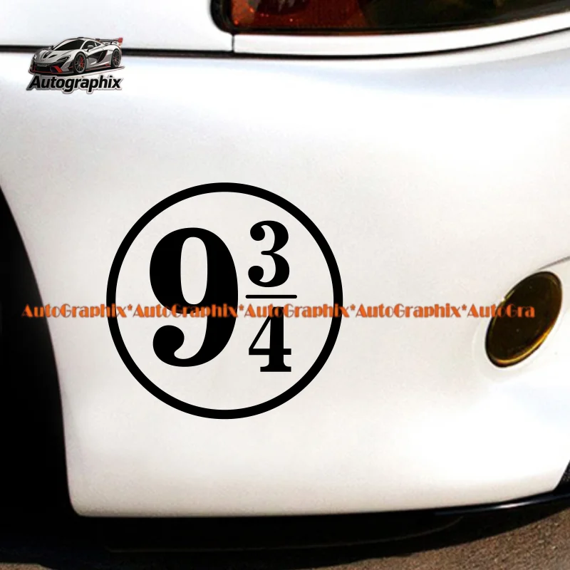 Car Stickers 9 and 4/3 Platform Sign Decorative Stickers Electric Scooter Motorcycle Hollow Waterproof Stickers
