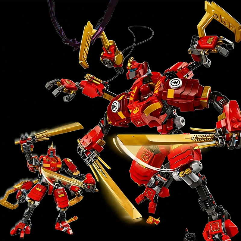 

623 шт., красный робот с двойным лезвием, меховой робот, модель 71812, коллекция для друзей, вечерние рождественские украшения, подарки для взрослых