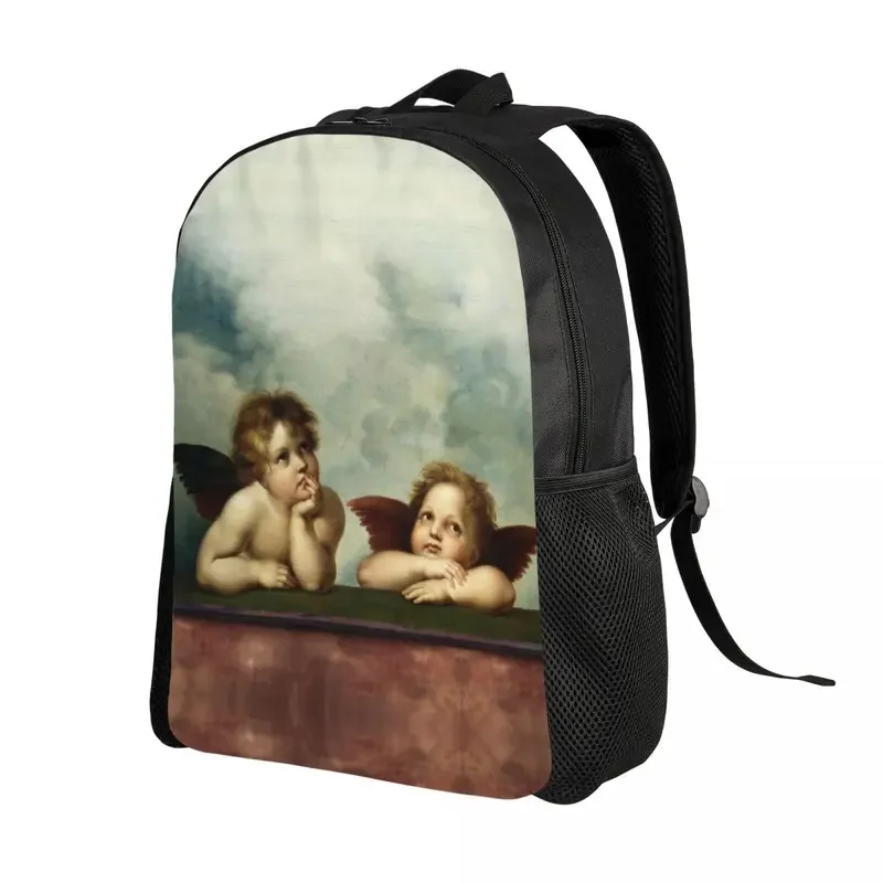 Customized Vintage Aesthetic Renaissance Angels Backpacks Cherub Wings College School Travel Bags Bookbag Fits 15 Inch Laptop