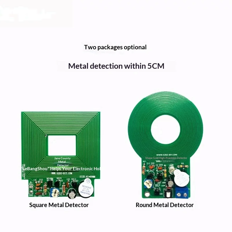 Simple Metal Detector Kit, Metal Detector Circuit Board Soldering Practice Electronic Fabrication DIY Parts