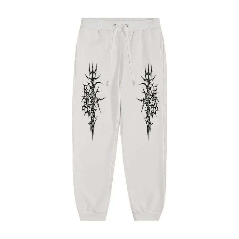 Pantaloni sportivi da uomo in vita stampata pantaloni casual da strada pantaloni sportivi adatti per sport all'aria aperta e pantaloni da jogging puri per il tempo libero