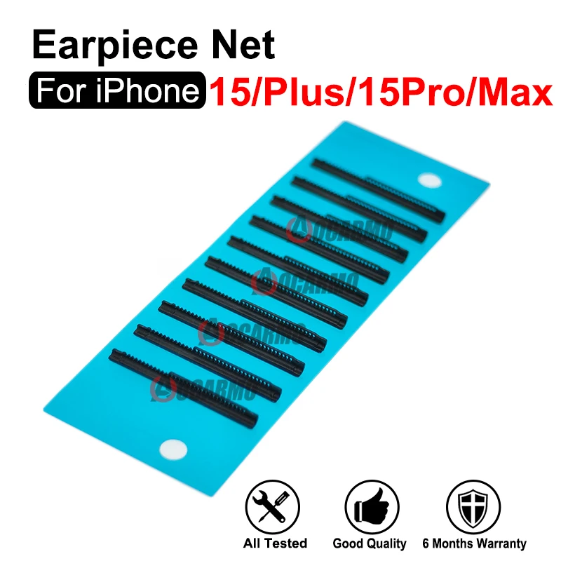 2Pcs For iPhone 15 Pro 15Pro Max 15Plus Earpiece Net Dust Mesh Earspeaker Bracket Repair Replacement Parts