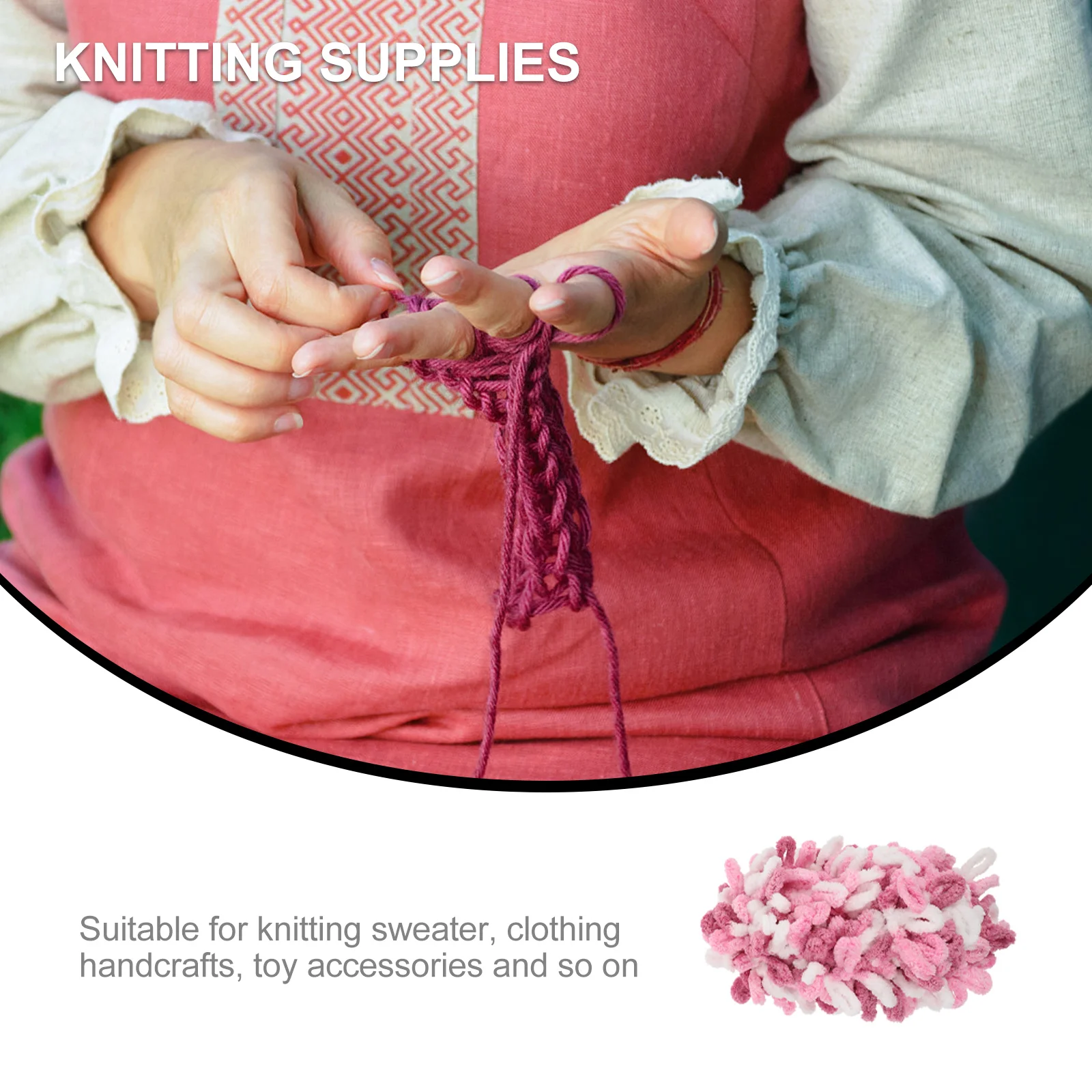 

1 Roll DIY Woolen Yarn Hand Knitting Soft Comfortable Crochet Yarn for Sweater Crafts Woolen Yarns Knitting Supplies