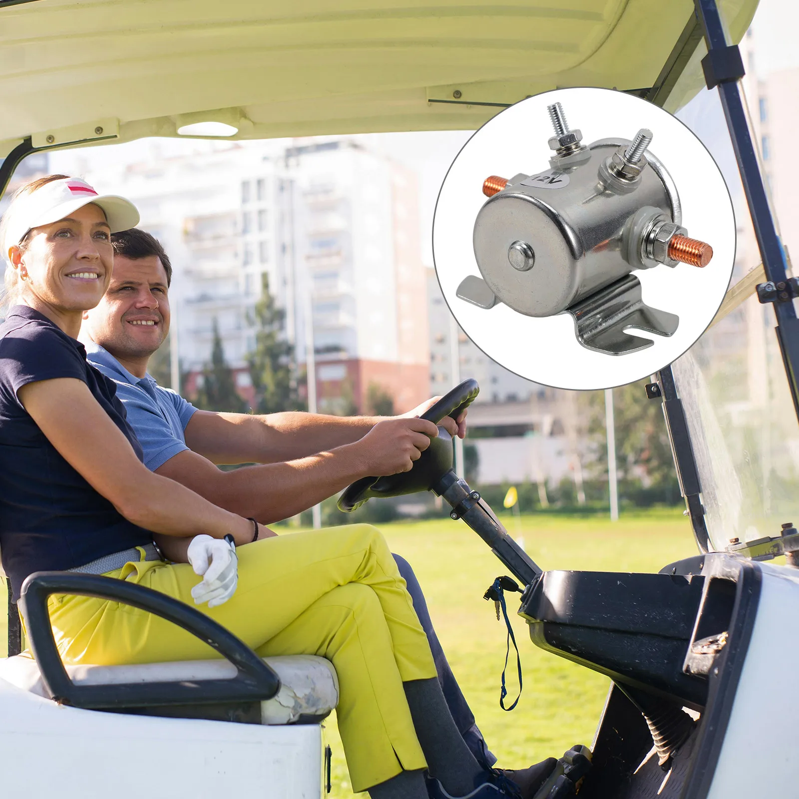 

Golf Karts Relay 1114208 1114218 66-702 Stable Performance Easy Install Long Use Compact Size Electrical Power Solenoid Starter