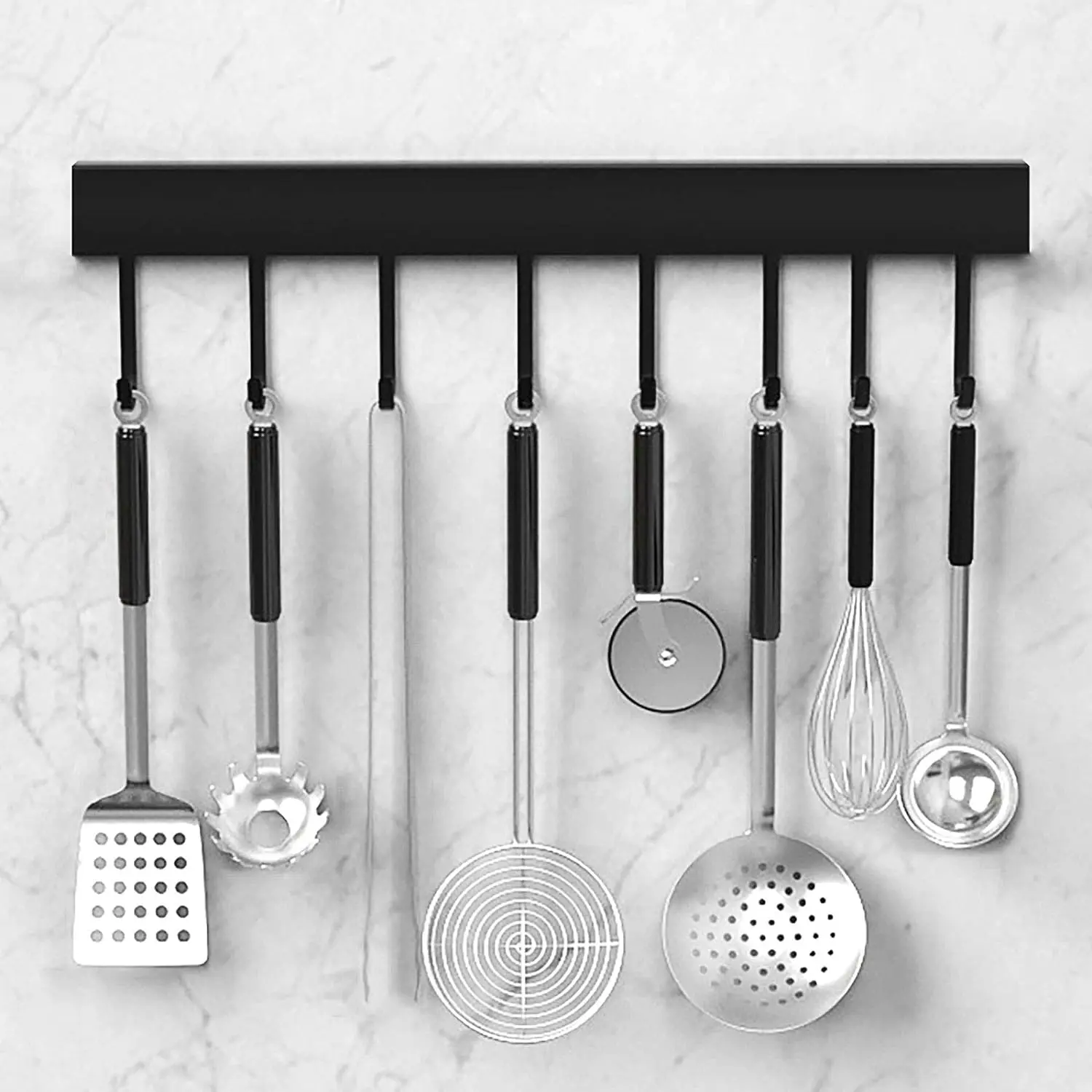 

Kitchen Organizer Shelf Wall-mounted Spice Storage Rack Kitchen Knife Holder Wall Seasoning Chopstick Spoon Shovel Storage Rack