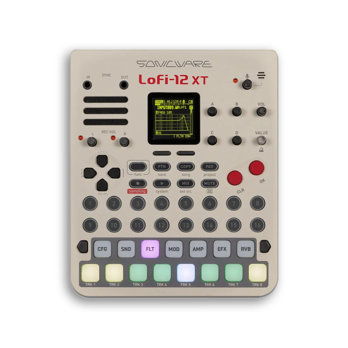 

Sonicware Lofi-12 XT Lo-Fi style, sampler, workstation, limited edition lofi 12
