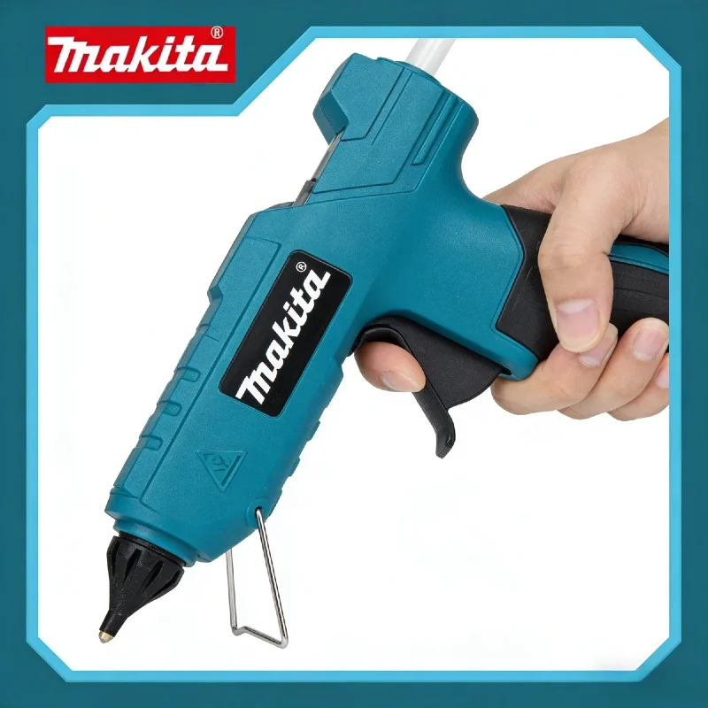 

Аккумуляторный электрический ручной пистолет для горячей клейки Makita, для ремонта и DIY, термопистолет для сварки, с насадкой против ожогов, 18В