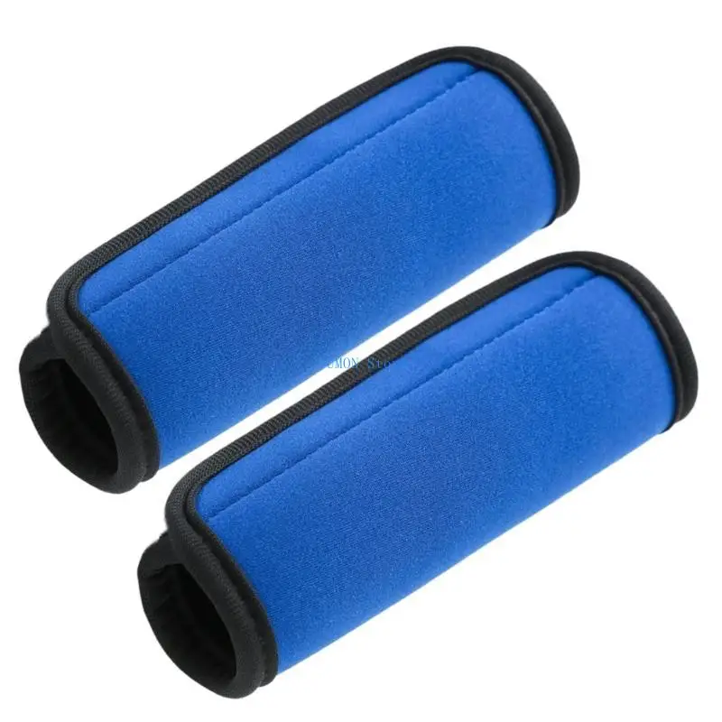 

D0UD Soft Grip Luggage Handle Wraps 2Pcs Suitcase Protective Handle Cover Sleeves
