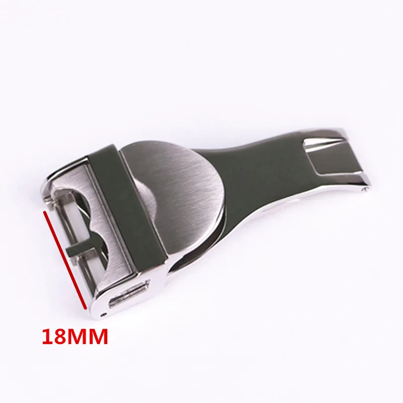 18mm Stainless Steel Watch Buckle Metal Watch Clasp Replacement for Tudor Leather /Silicone Watch Strap Watch Accessories