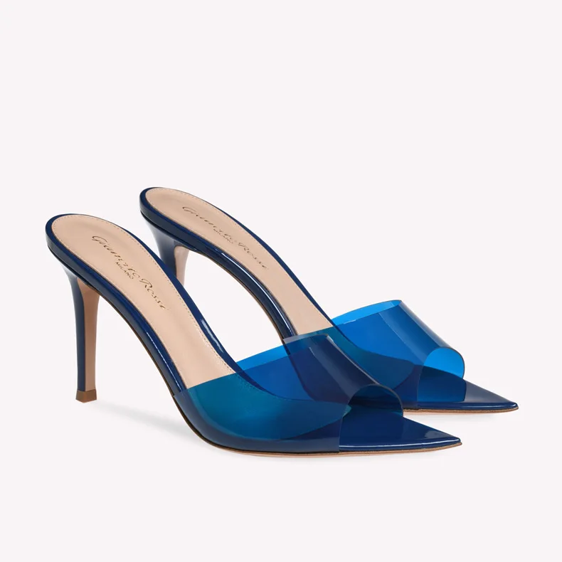 

KM-ROYA/высокое качество, 10 цветов, прозрачные тапочки на высоком каблуке 8,5 см/3,35 дюйма, летние прозрачные шлепанцы, женские уличные сандалии