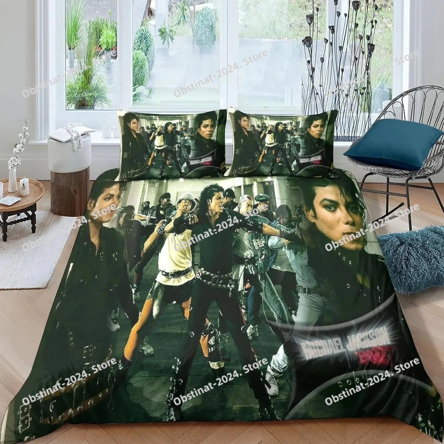 

Duvet Cover Michael Jackson 3D Exquisite Digital Printing Bedding Set Comforter Bed Youth Home Decor Adult Boys Gift