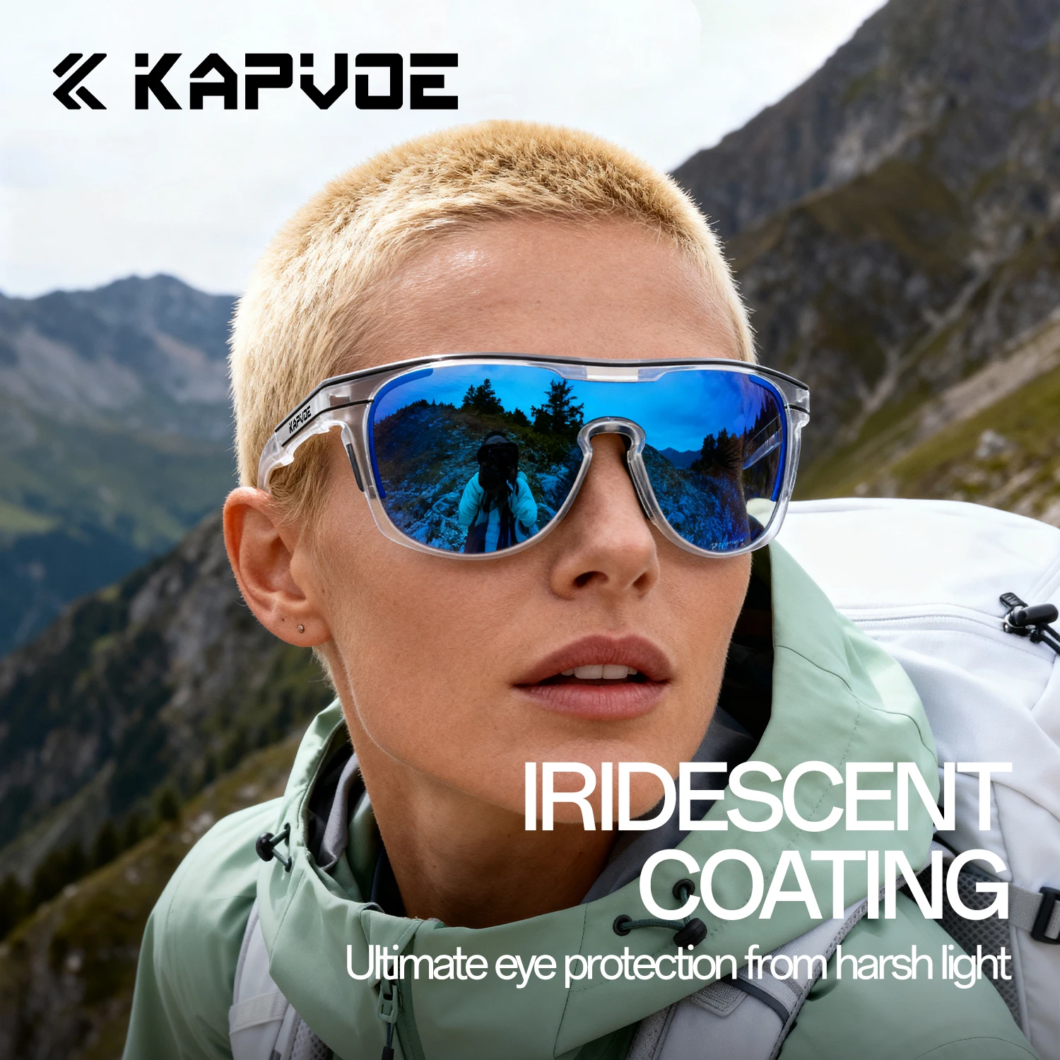 

Kapvoe Glacier Sunglasses Cycling Glasses for Women Outdoor Sports Bicycle UV400 Bike Sunglasses Men MTB Cycling Road Bicycle