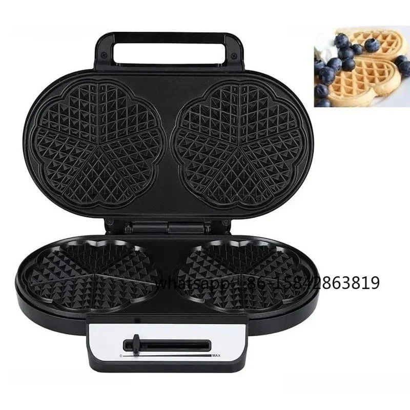 110V Two Slices Double Plate Sandwich Maker Electric Cake Pan Breakfast Maker Waffle Maker