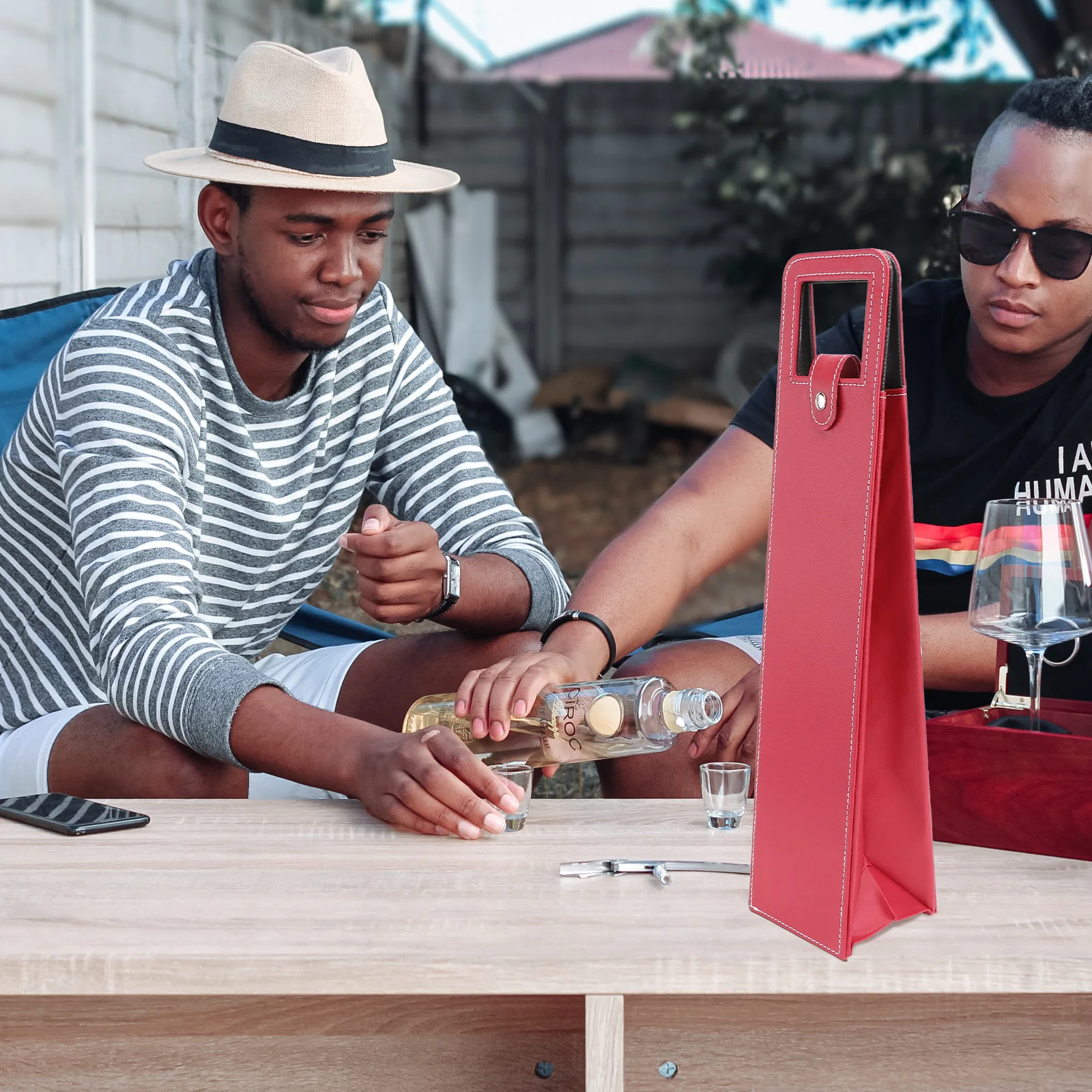 

2 pcs Bottle Cover Gift Bags Reusable Protective Case Stylish Sleeve For Liquor Travel Storage Bar Tools