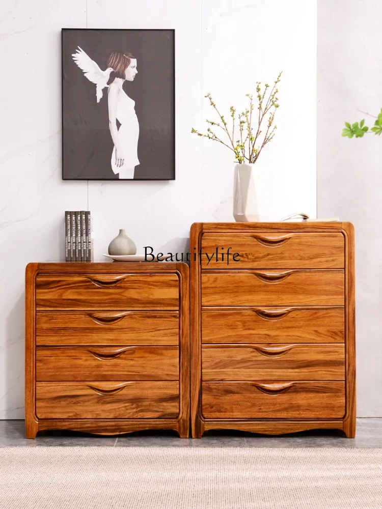 

Whole house furniture Chest of Drawers Household Solid Wood New Chinese Style Storage Drawer Cabinet