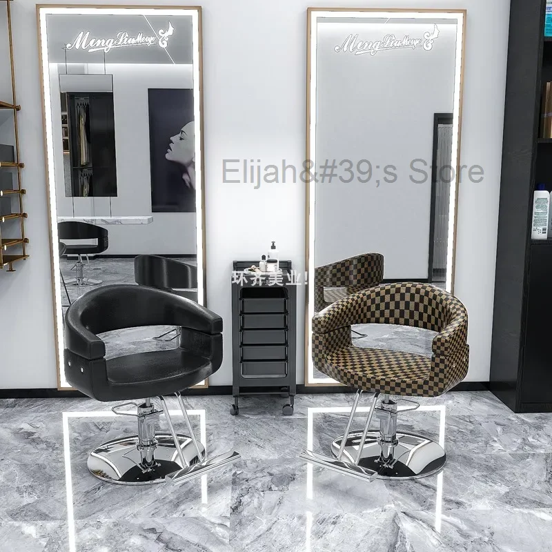 

Professional Makeup Chair Reception Desk Facial Stylist Barber Chairs Lash Shampoo Silla Barberia Beauty Salon Furniture HY