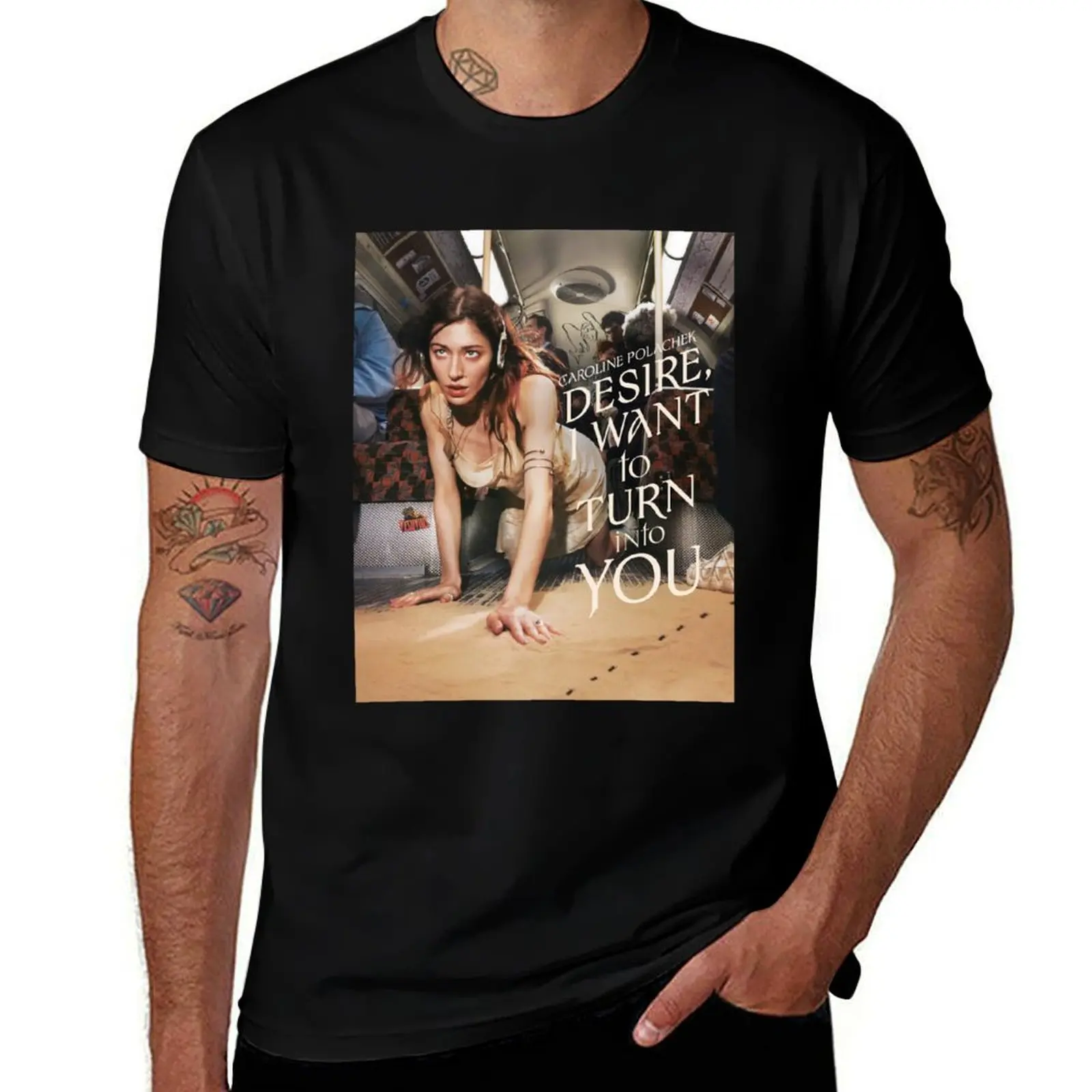 

Caroline Polachek - Desire, I Want to Turn Into You (Poster) T-Shirt Basic Crew Neck Short Sleeve Top